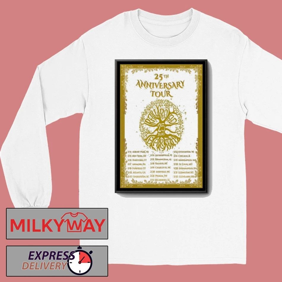 25th Anniversary Tour Railroad Earth Poster shirt