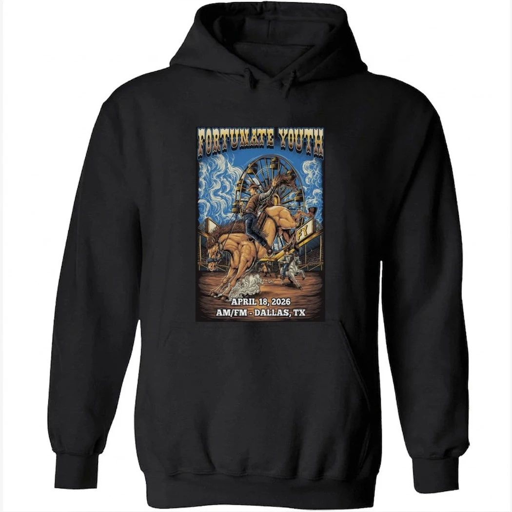 FORTUNATE YOUTH Poster Apr 18 2026 Dallas, TX Tour Shirt