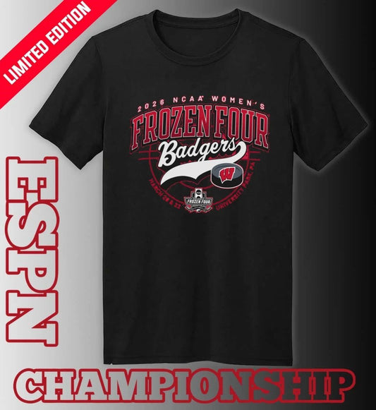 Wisconsin Badgers 2026 NCAA Women’s Ice Hockey Frozen Four Shirt