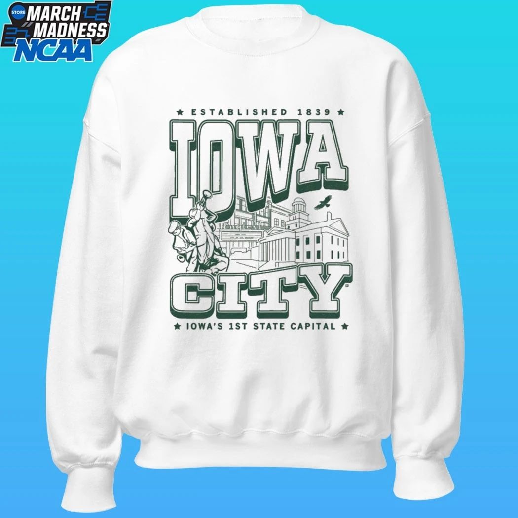 Iowa City Iowa’s I1st State Capital Established 1839 Max Collegiate T-shirt
