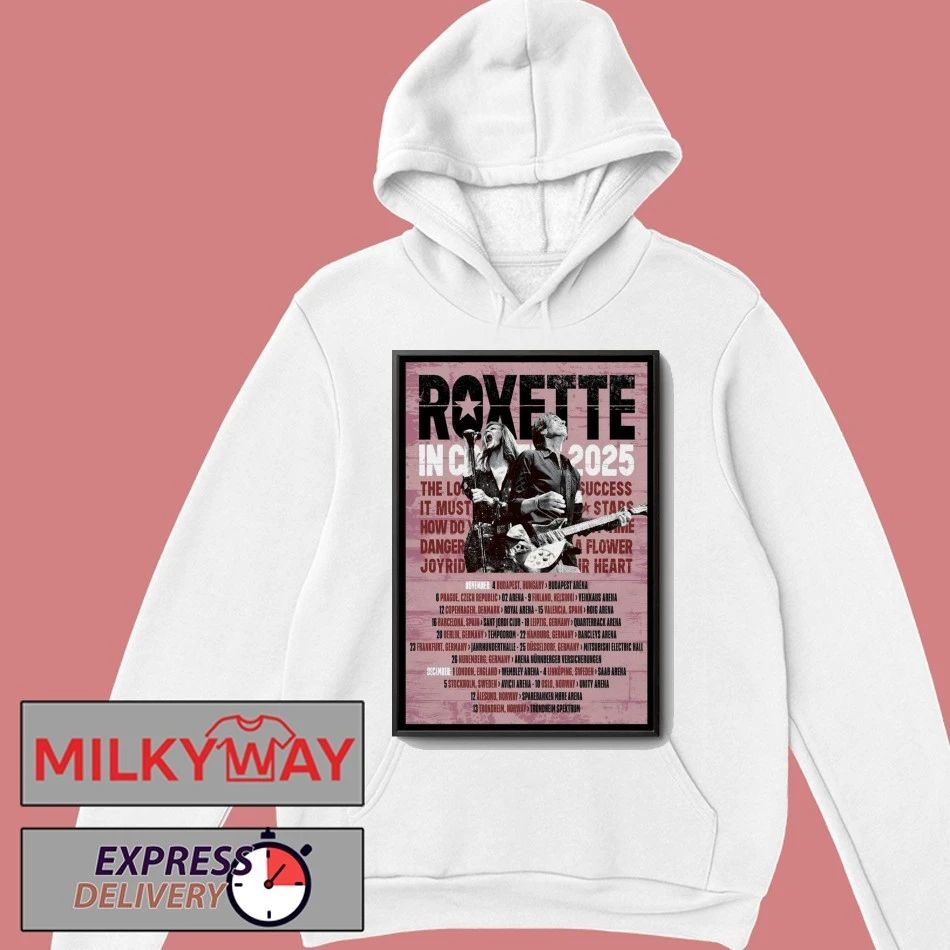 Roxette In Concert 2025 Poster shirt