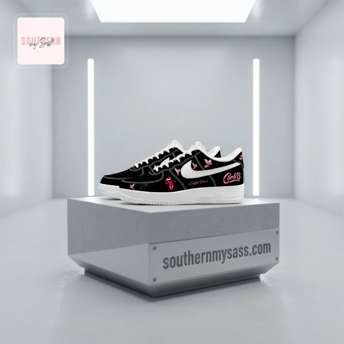 Cardi B Custom Name Air Force 1 Sneakers