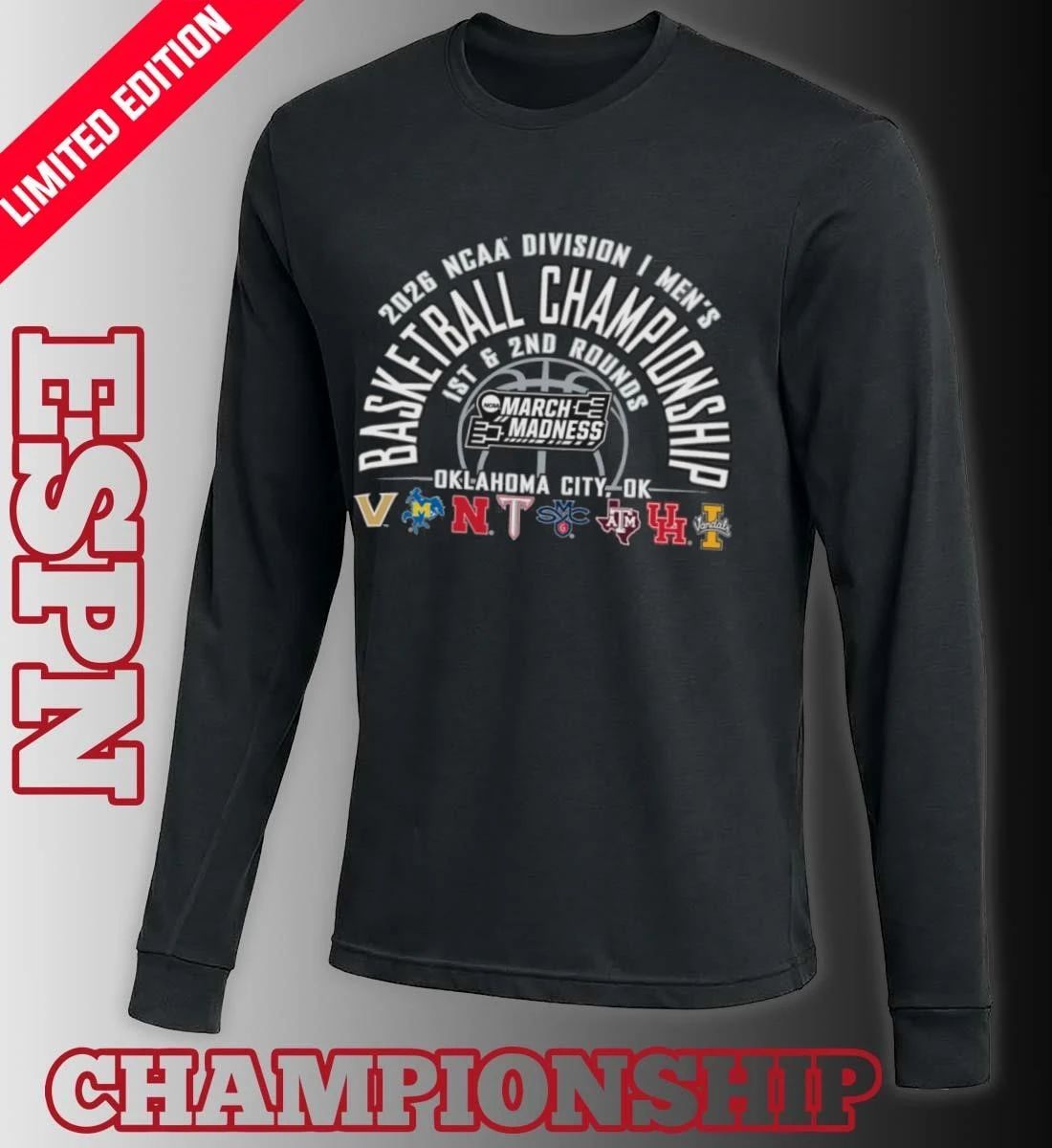 Oklahoma City Regional 2026 NCAA DI Men’s Basketball Championship Shirt