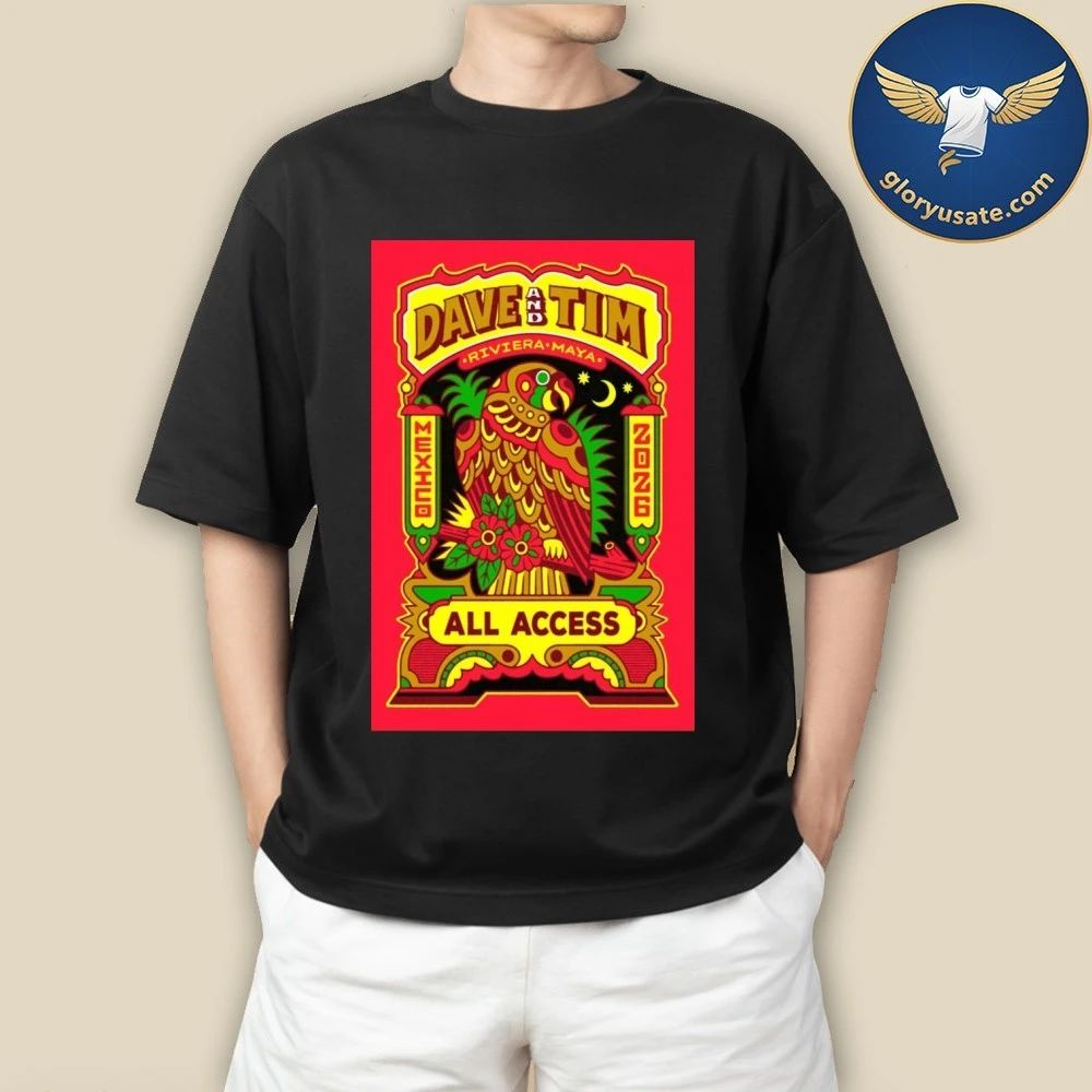 Dave & Tim Riviera Maya Fall Tour 2026 Poster Shirt