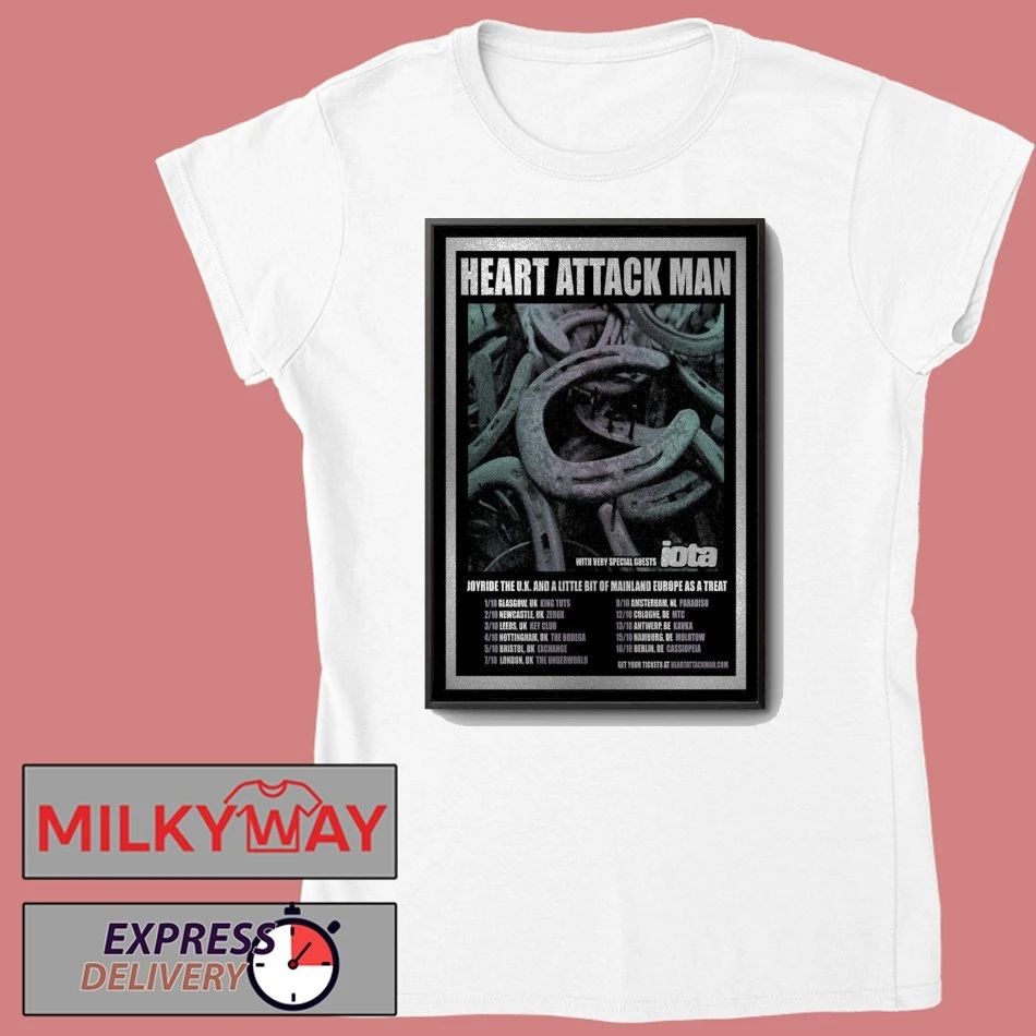 Heart Attack Man Live October 2025 Poster shirt