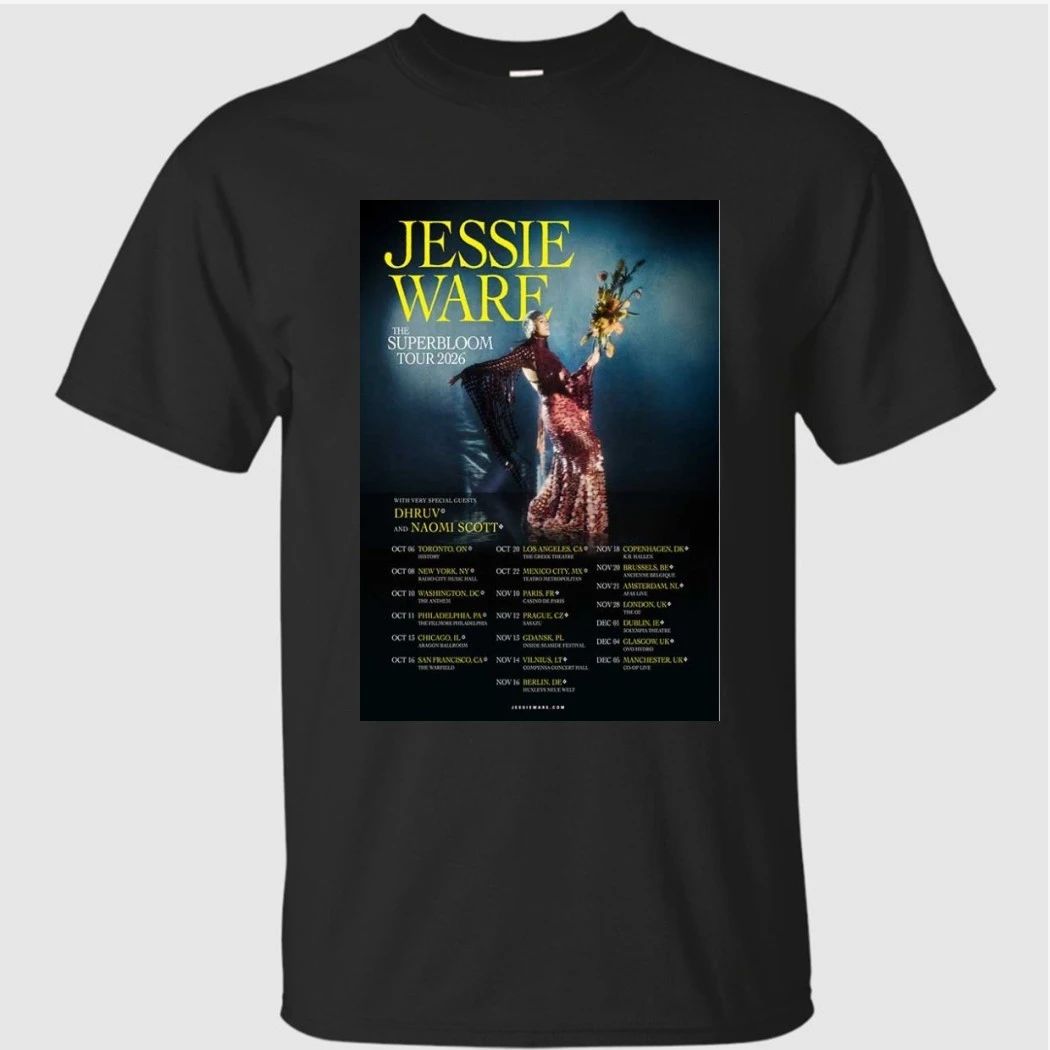 Jessie Ware Fall Tour Poster 2026 Shirt