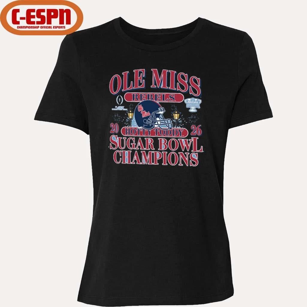 Hotty Toddy Ole Miss Allstate Sugar Bowl Champions T-Shirt