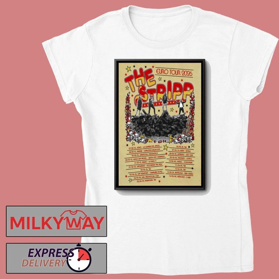 THE STRIPP Euro Tour 2026 Poster shirt
