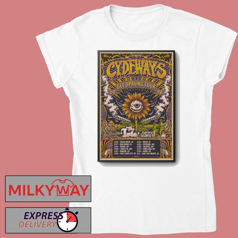 Cydeways Tour Get Spring 2026 Poster shirt