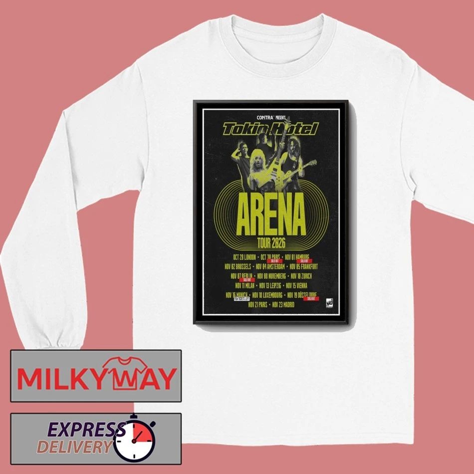Tokio Hotel Arena New Tour 2026 Poster shirt