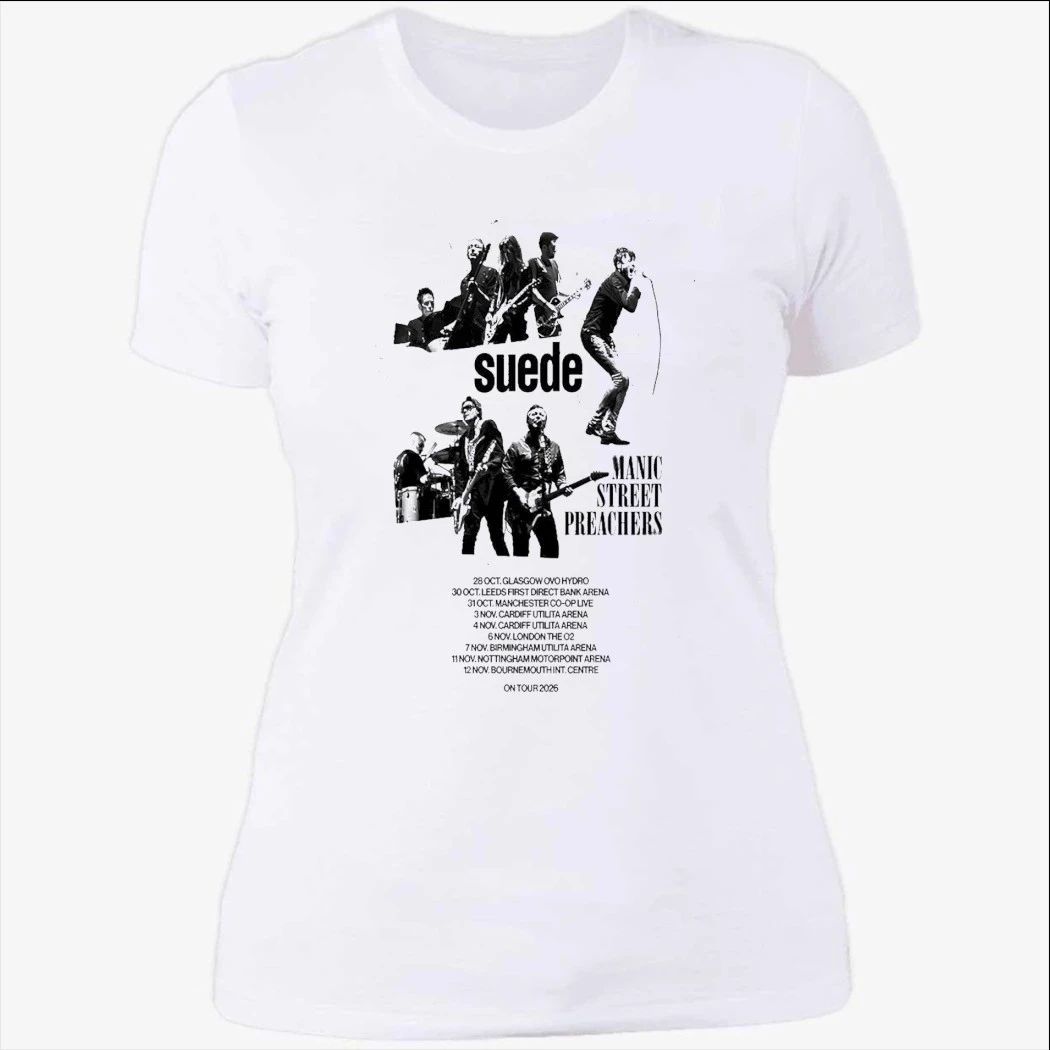 Suede HQ Tour The UK in 2026 Poster Shirt