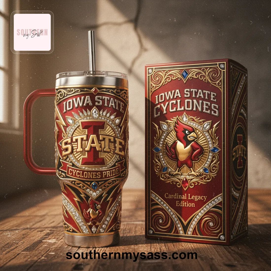 Iowa State Cyclones Cardinal Legacy Edition Premium 40oz Tumbler