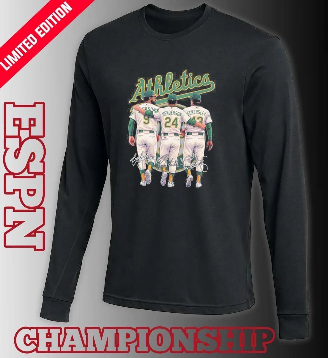 Oakland Athletics Reggie Jackson, Rickey Henderson And Dennis Eckersley Shirt