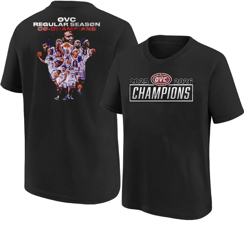 Tennessee State Tigers Men’s Basketball Ohio Valley Conference 2025-2026 Champions T-Shirt