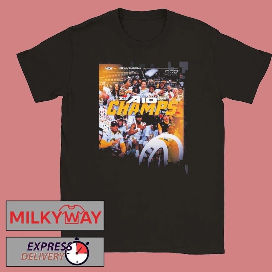 VCU Rams Men’s Basketball 2026 Atlantic 10 Tournament Champions Poster T-Shirt