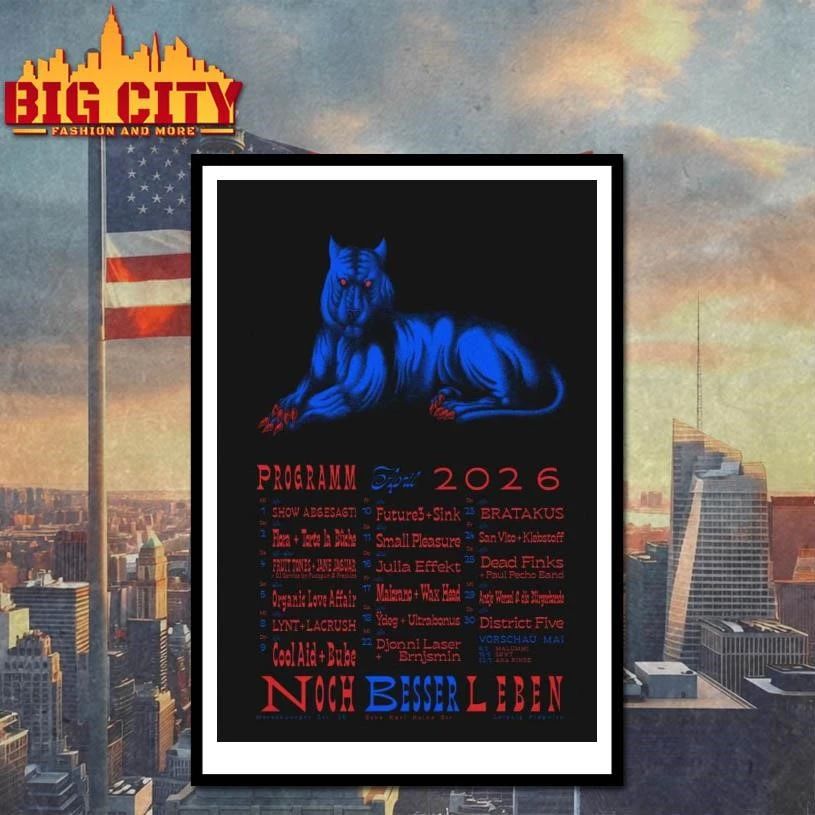 Noch Besser Leben Programm April 2026 Print Poster Shirt