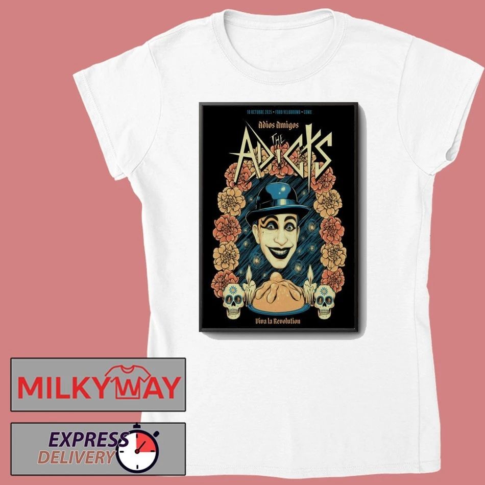 The Adicts Oct 10 2025 Carpa Velodromo CDMX Poster shirt