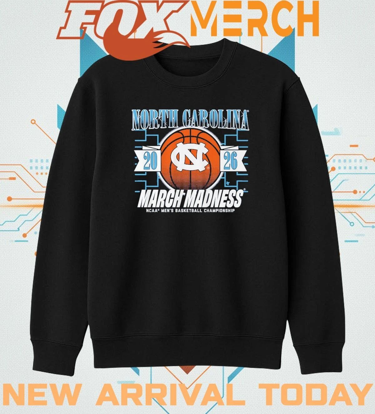 UNC Tar Heels Men’s Basketball 2026 March Madness t-shirt