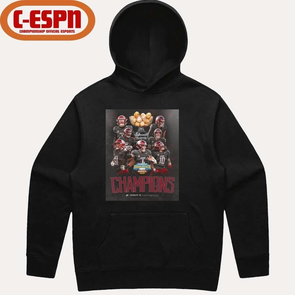 Washington State Cougars Team 2025 Idaho Potato Bowl Champions Poster Shirt