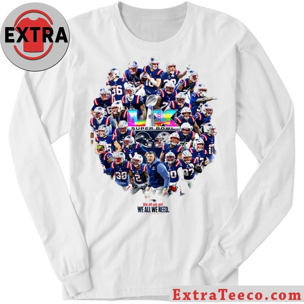 Original 2026 Patriots SB LX We All We Got Logo Shirt