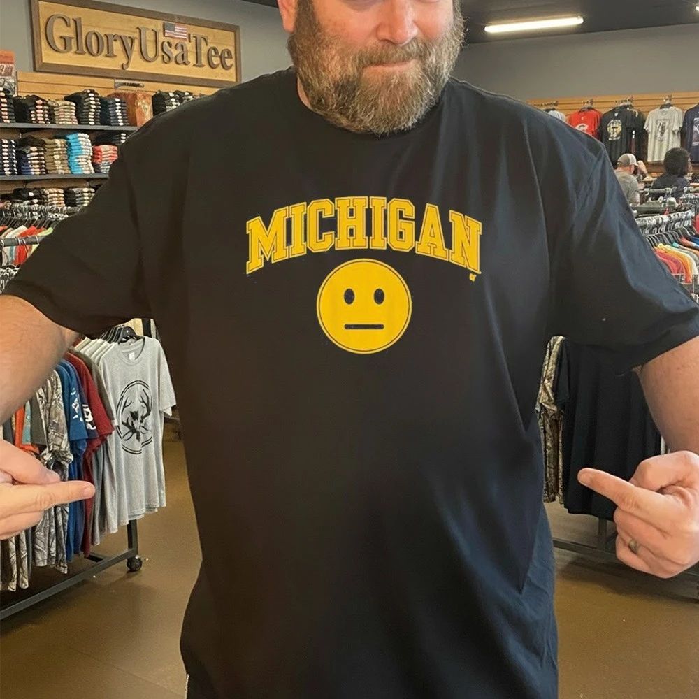Michigan Basketball Blank Expression Shirt