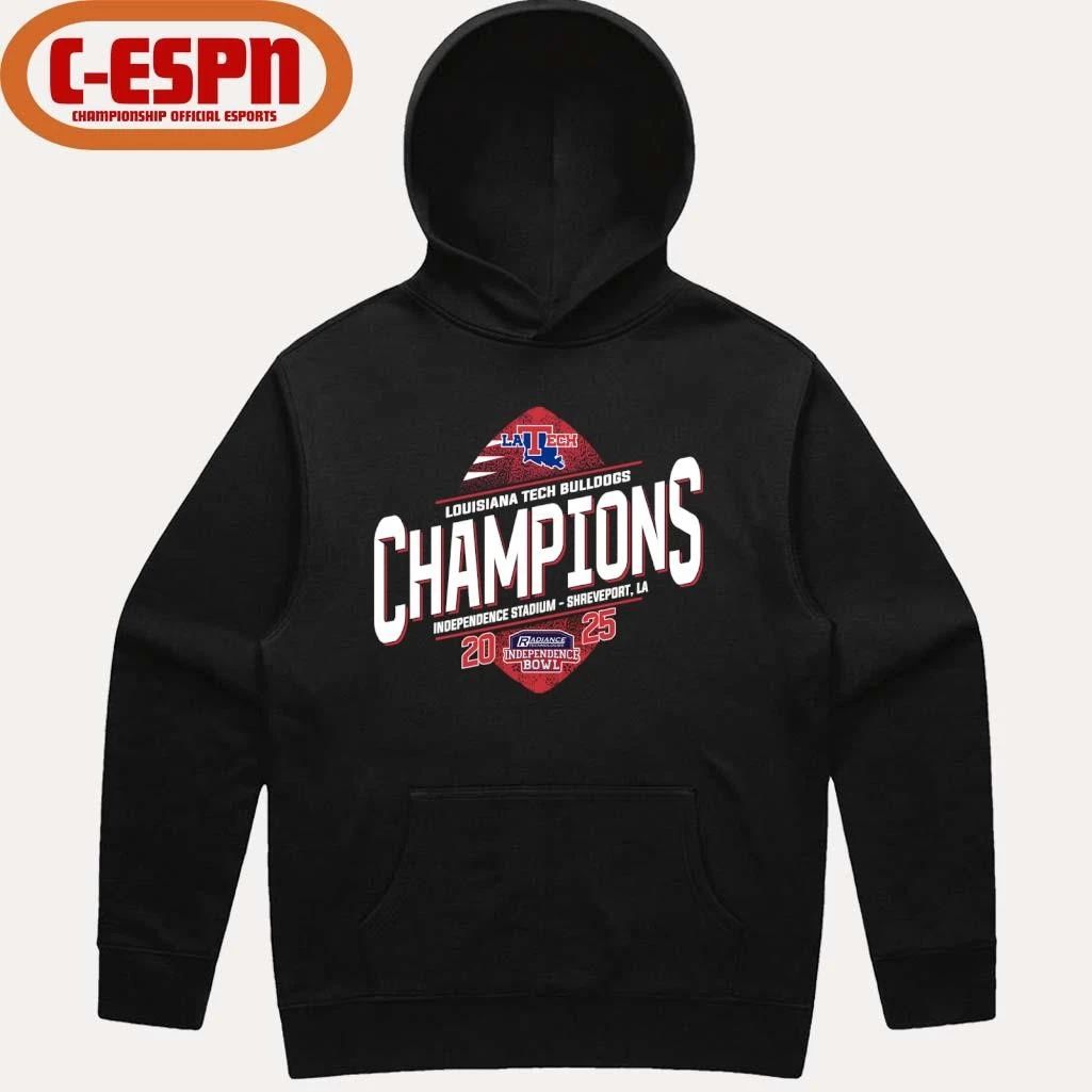 Louisiana Tech Football 2025 Independence Bowl Champions T-Shirt