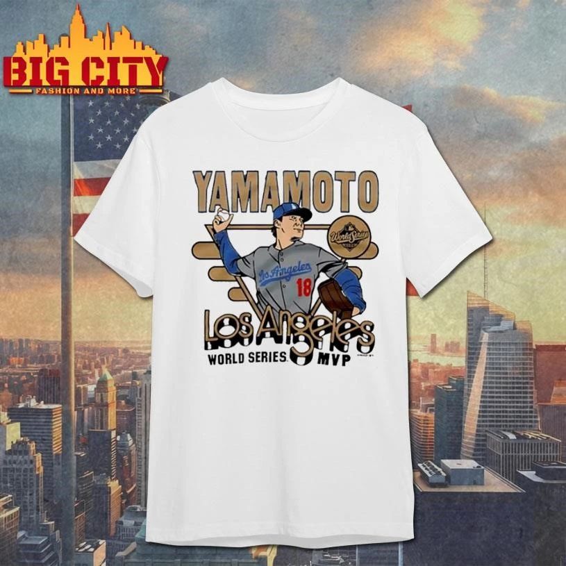 Yamamoto Los Angeles World Series Mvp Pitcher Graphic Shirt