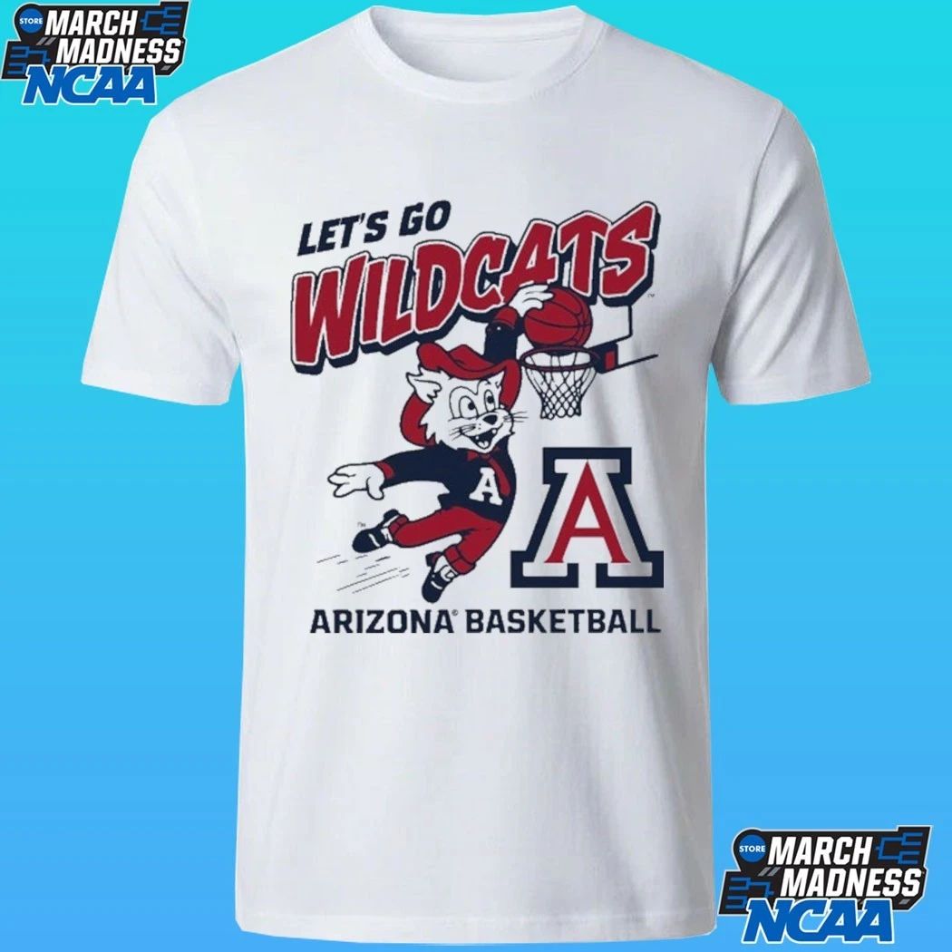 Arizona Wildcats Basketball Let’s Go Mascot Shirt