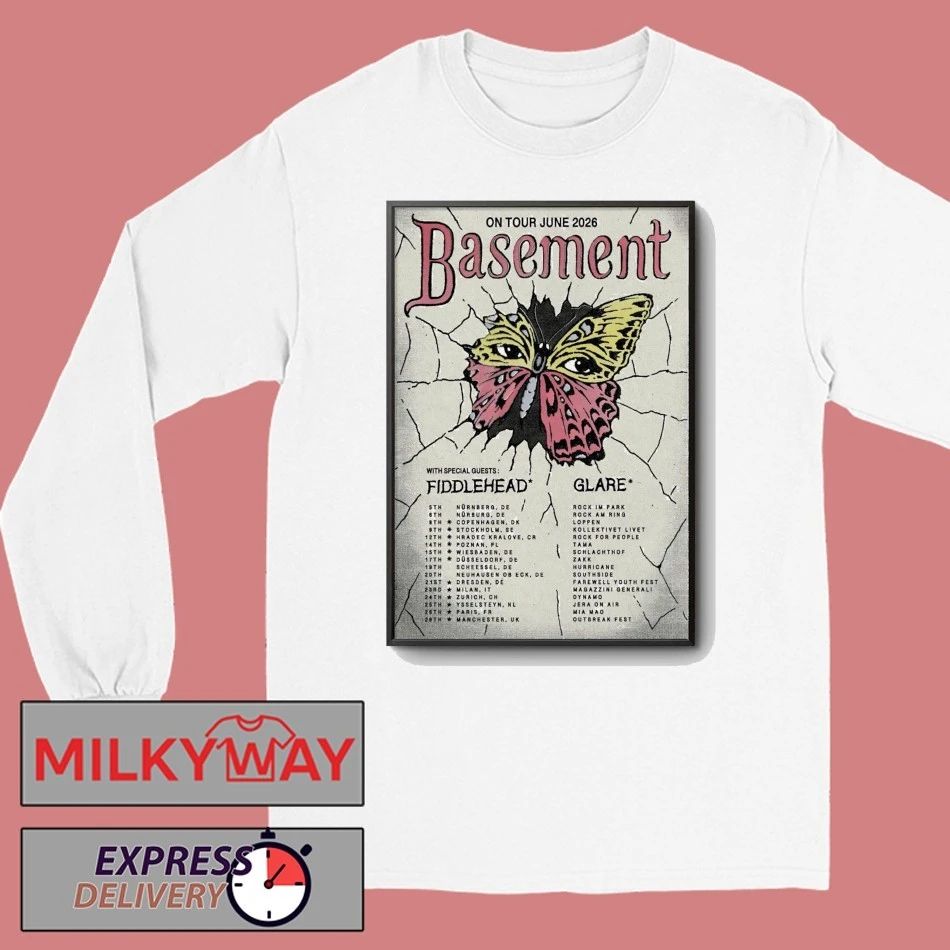 Basement Band On Tour 2026 Poster shirt