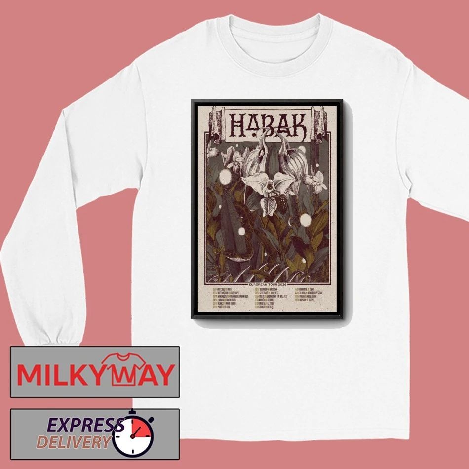 Habak Tour EU 2026 Poster shirt