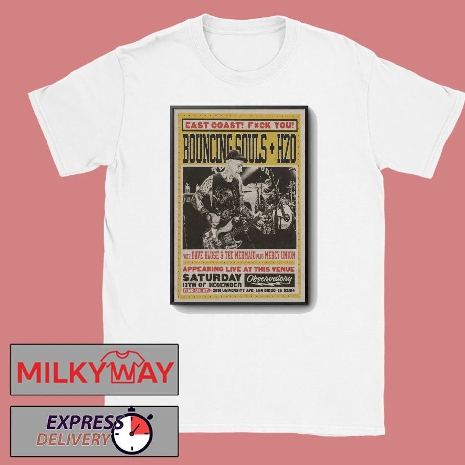 The Bouncing Souls 12 13 2205 The Observatory North Park San Diego CA Poster shirt