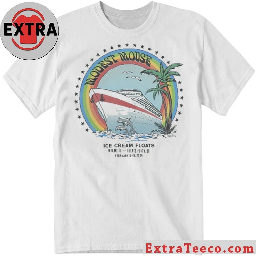 Modest Mouse Ice Cream Floats Norwegian Pearl Shirt