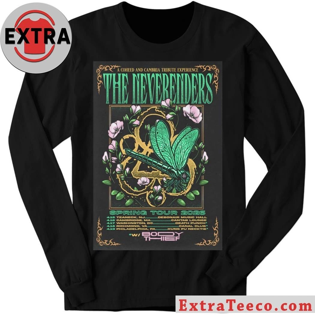 The Neverenders Spring 2026 Tour Poster Shirt