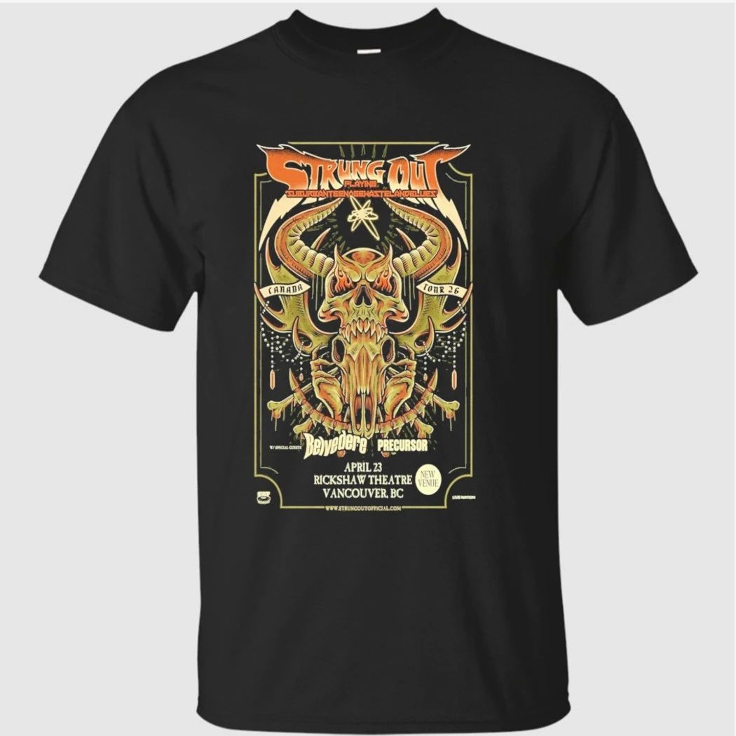 Strung Out Rickshaw Theatre April 23 2026 Vancouver, BC Shirt