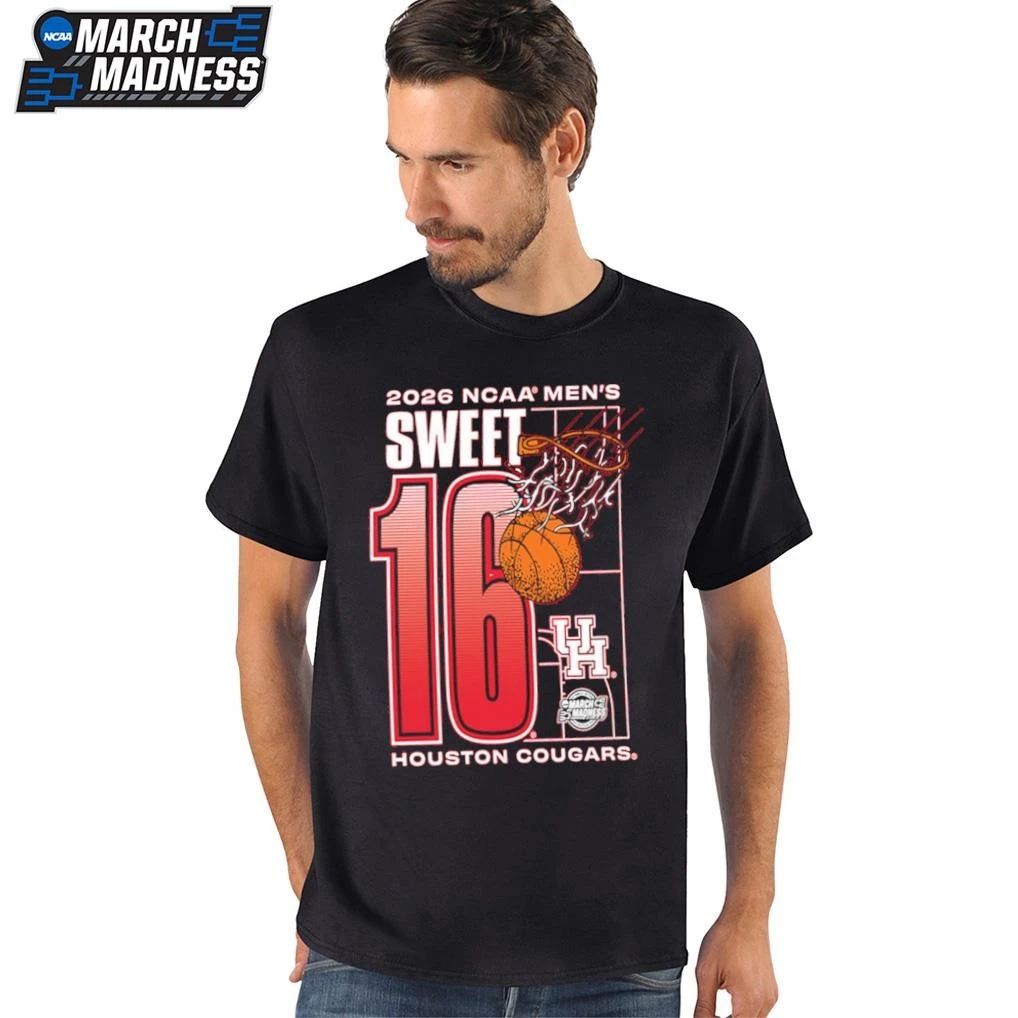Houston Cougars 2026 NCAA March Madness Sweet 16 Bound Net T-Shirt