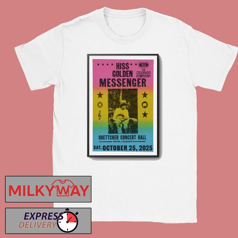 Poster Hiss Golden Messenger Tour Denver, CO 10.25.2025 shirt