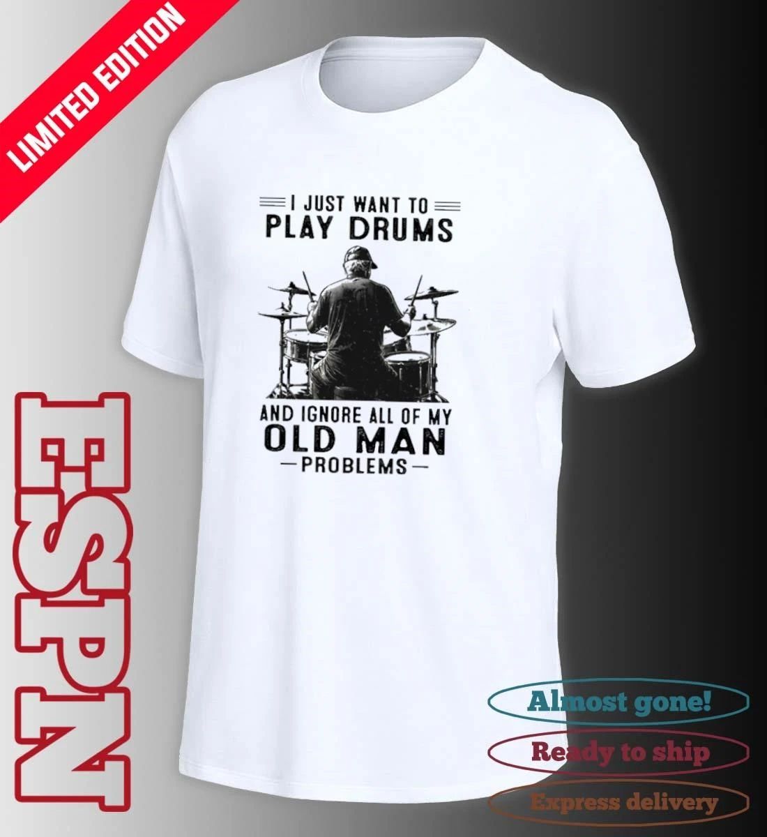 Grandpa I Just Want To Play Drums And Ignore All Off My Old Man Problems shirt