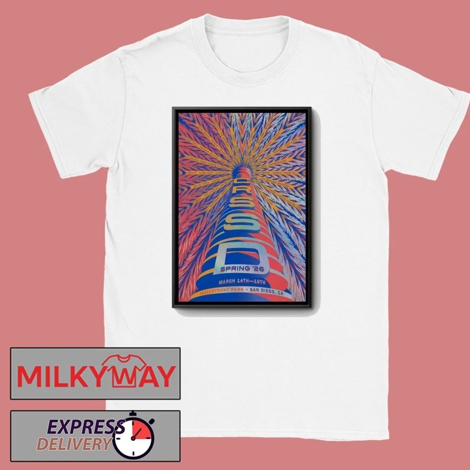 CRSSD Fest Mar 14-15 2026 Waterfront Park In San Diego CA Poster shirt
