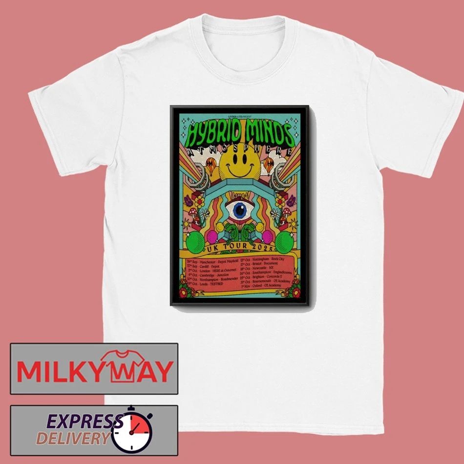 Hybrid Minds UK Tour 2025 Poster shirt