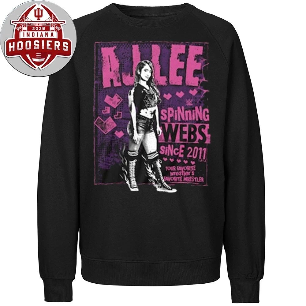 Men’s Black AJ Lee Spinning Webs Since 2011 T-Shirt
