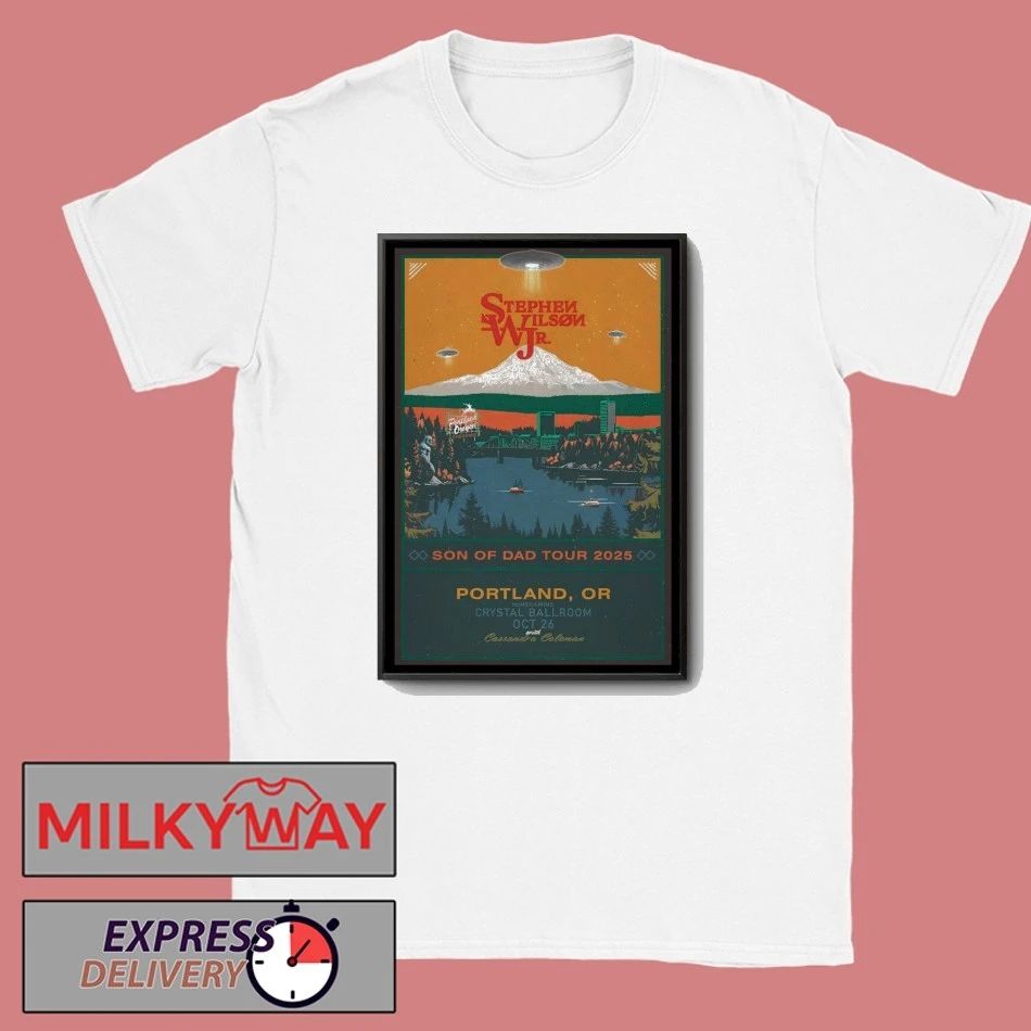 Stephen Wilson Jr Tour Oct 26 2025 Crystal Ballroom in Portland Tour Poster shirt