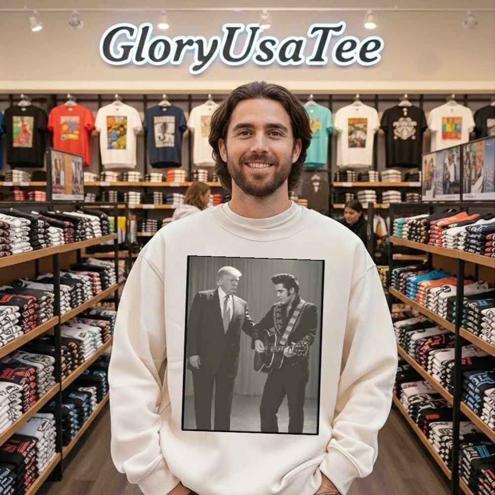 The King With The King Trump And Elvis Shirt