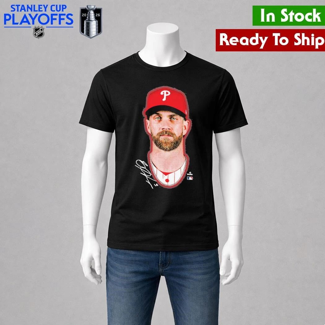 Philadelphia Phillies Bryce Harper Outerstuff Black Headliner Shirt