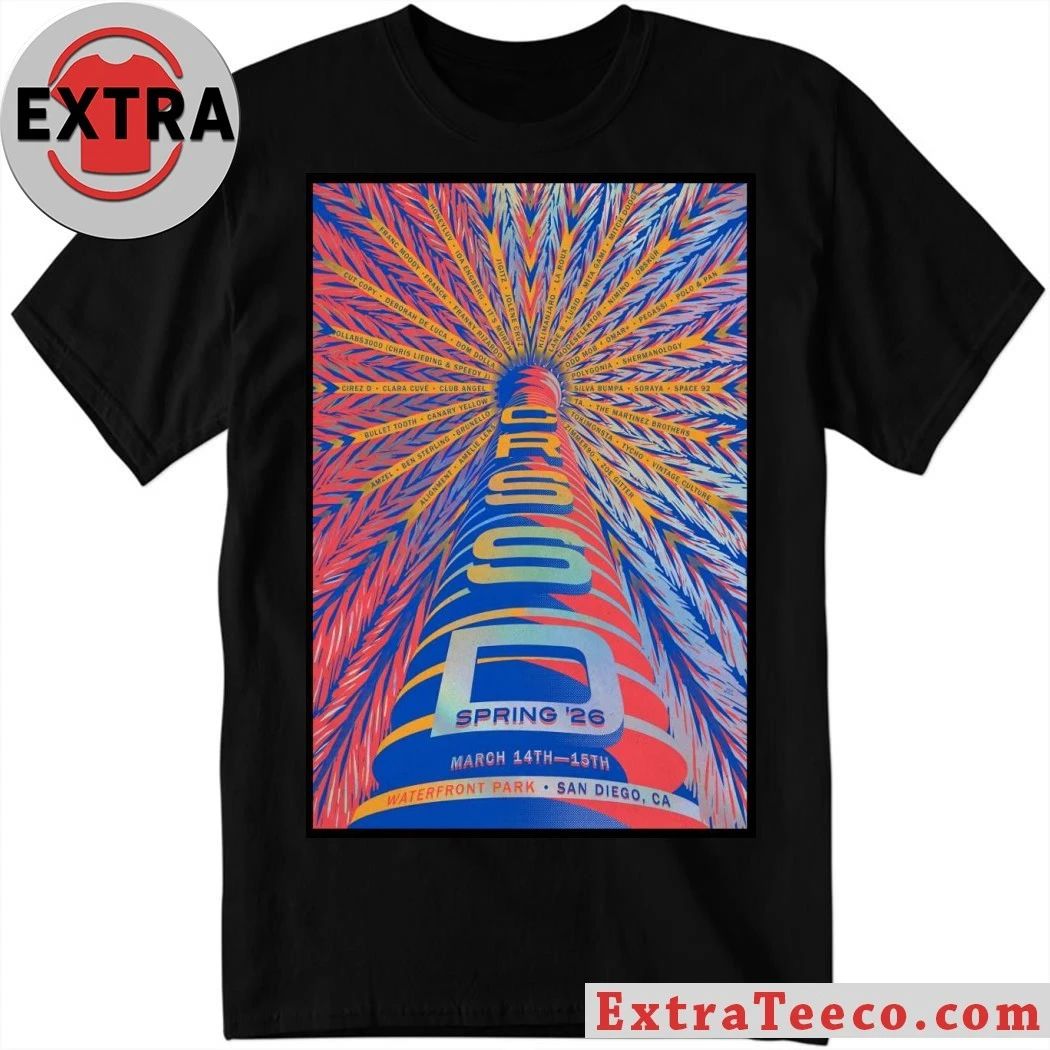 CRSSD Fest San Diego CA March 14-15 2026 Poster Shirt