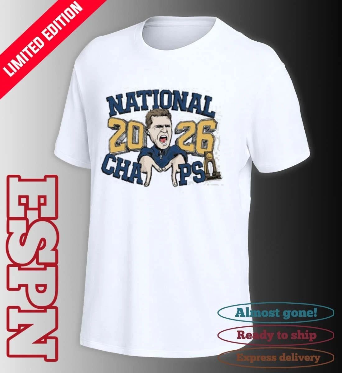 Michigan Wolverines Men’s Basketball 2026 National Champions Coach T-Shirt