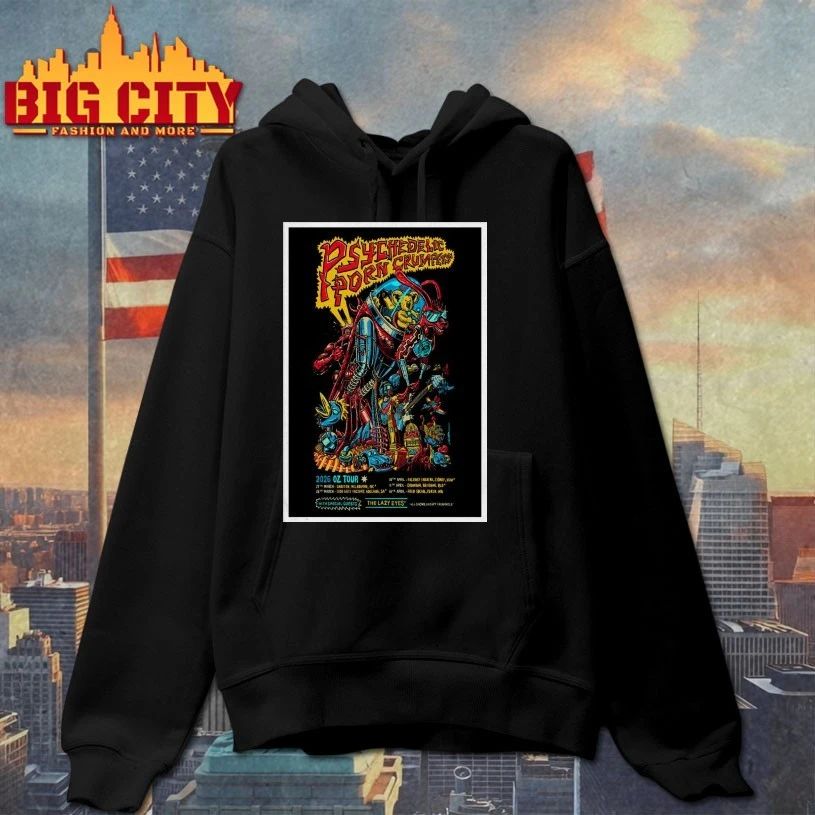 Psychedelic Porn Crumpets 2026 Tour OZ PosterT-shirt