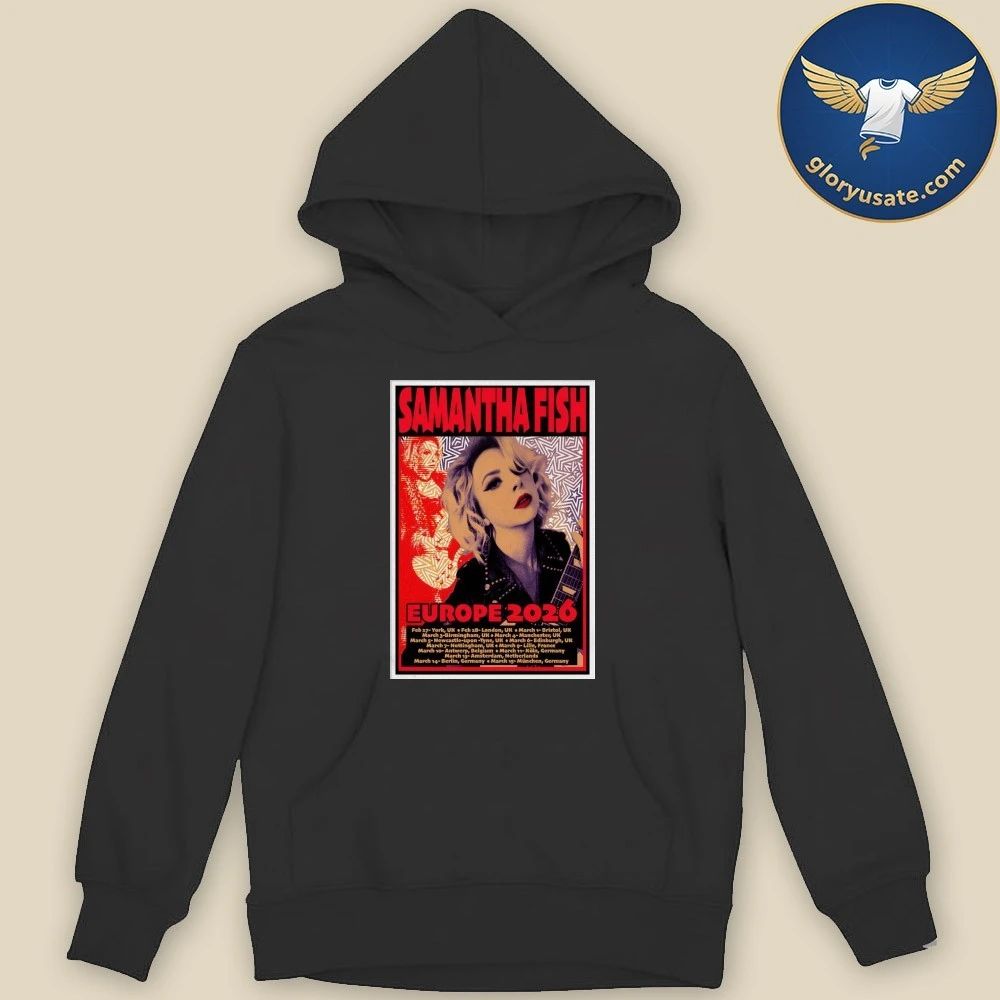 Samantha Fish Europe 2026 Tour Poster Shirt