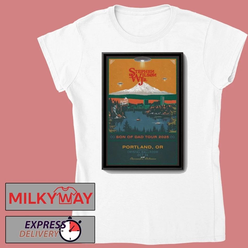 Stephen Wilson Jr Tour Oct 26 2025 Crystal Ballroom in Portland Tour Poster shirt