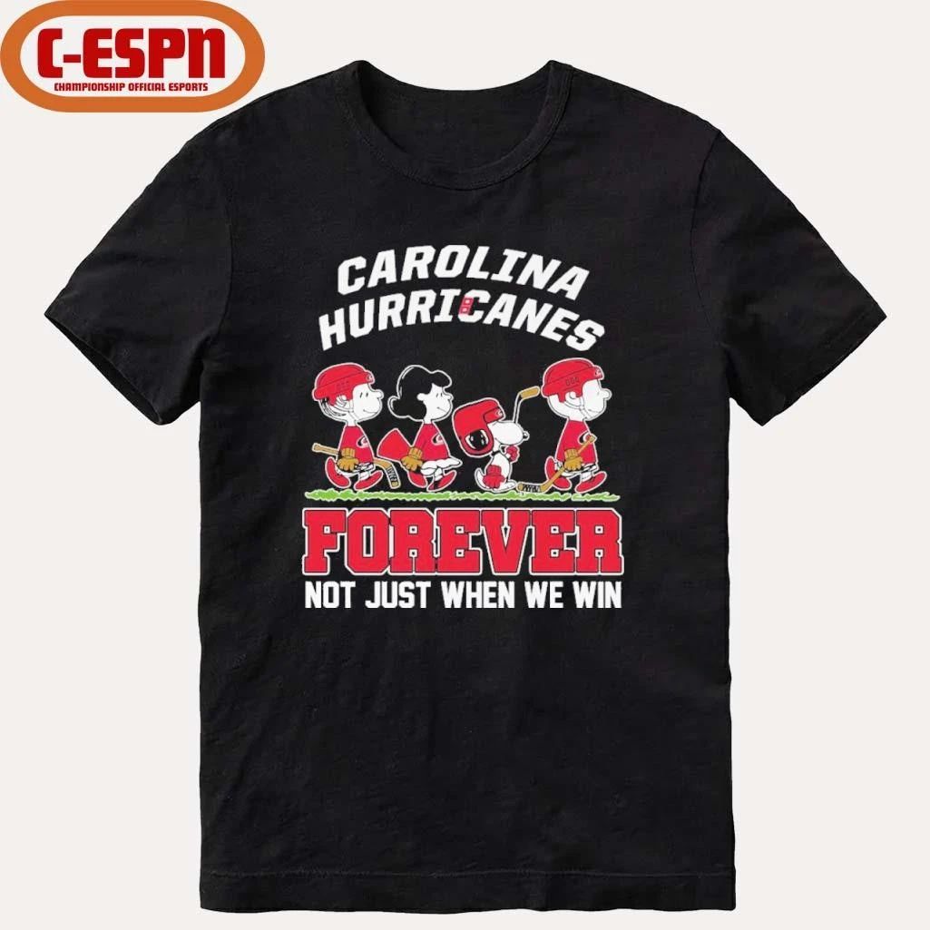 The Peanuts Characters Forever X Carolina Hurricanes Shirt