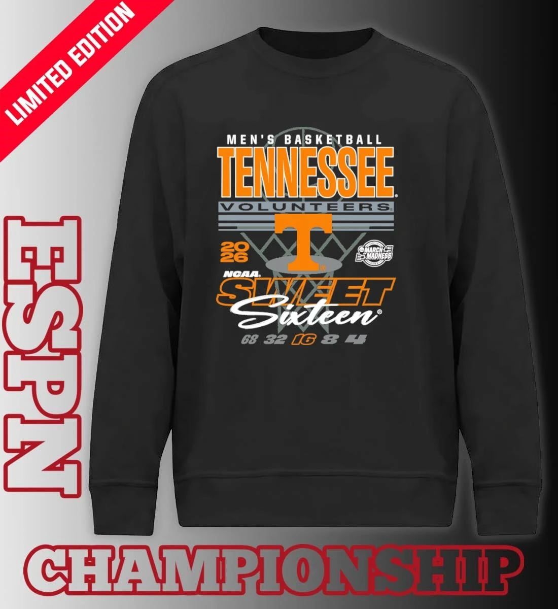 Men’s Basketball Sweet Sixteen Tennessee Volunteers Shirt